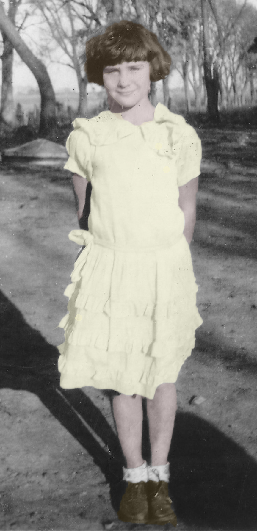 Photo of Mom in her yellow dress